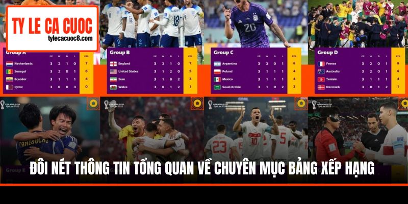 Đôi nét thông tin tổng quan về chuyên mục bảng xếp hạng