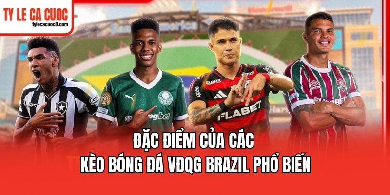 Đặc điểm của các kèo bóng đá VĐQG Brazil phổ biến