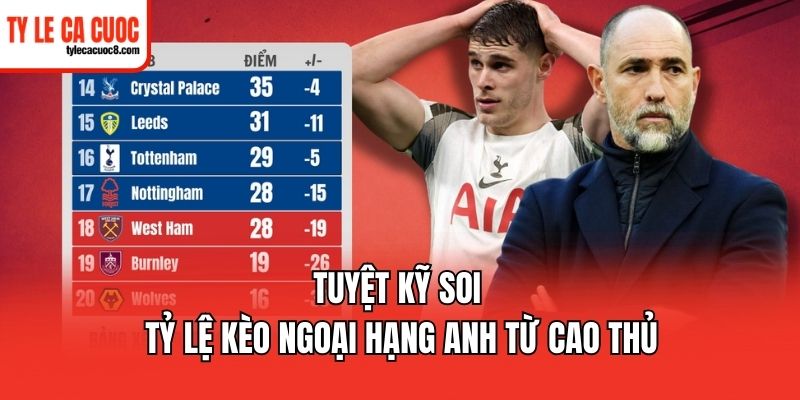 Tuyệt kỹ soi tỷ lệ kèo Ngoại Hạng Anh từ cao thủ